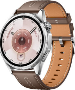 Alternative view of Huawei Watch GT 6 Stainless Steel 46mm Αδιάβροχο με Παλμογράφο (Brown Leather)
