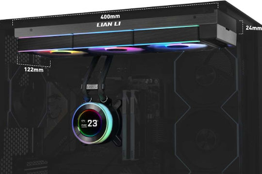 Lian Li HydroShift II Υδρόψυξη Επεξεργαστή Διπλού Ανεμιστήρα 120mm - Image 7