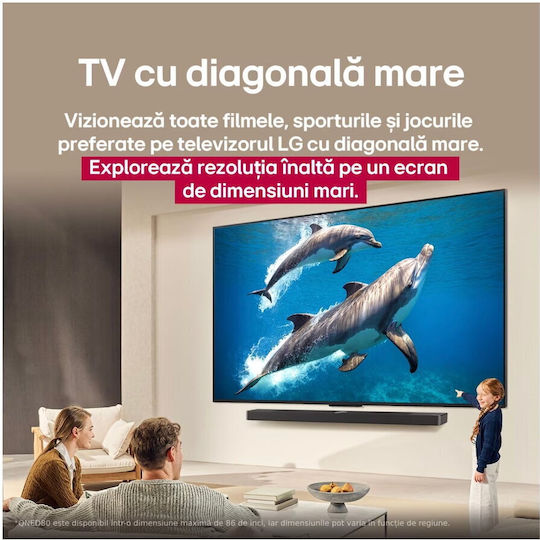 LG Smart Τηλεόραση 65" 4K UHD QNED QNED80A HDR (2025) 65QNED80A3A - Image 8