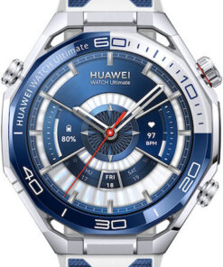 Huawei Watch Ultimate 2 Stainless Steel 48mm Αδιάβροχο με SIM και Παλμογράφο (Μπλε)