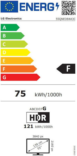 LG Smart Τηλεόραση 55" 4K UHD QNED 55QNED84A3C (2025) - Image 16