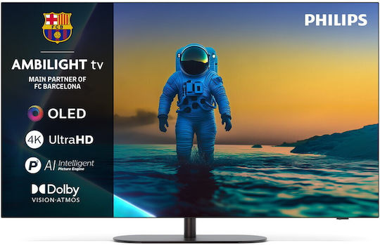 Philips Smart Τηλεόραση 48" 4K UHD OLED Ambilight HDR (2025) 48OLED820/12