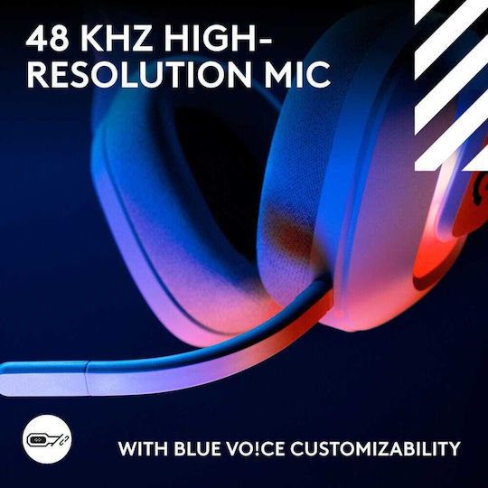 Logitech G Astro A20 X Ασύρματο Over Ear Gaming Headset με σύνδεση Bluetooth / USB Λευκό - Image 4