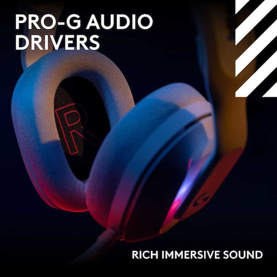 Logitech G Astro A20 X Ασύρματο Over Ear Gaming Headset με σύνδεση Bluetooth / USB Λευκό - Image 8