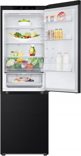 LG Ψυγειοκαταψύκτης 344lt Total NoFrost Υ186xΠ59.5xΒ68.2εκ. Μαύρος GBV3100EEP - Image 4