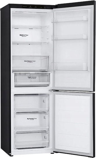 LG Ψυγειοκαταψύκτης 344lt Total NoFrost Υ186xΠ59.5xΒ68.2εκ. Μαύρος GBV3100EEP - Image 5