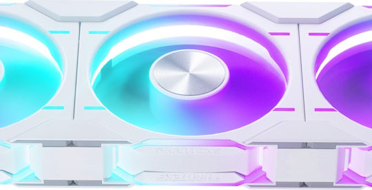 Phanteks PH-F120D30 Case Fan με ARGB Φωτισμό και Σύνδεση 4-Pin PWM Reverse White - Image 4
