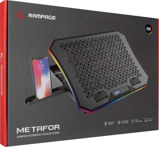 Rampage Metafor Cooling Pad για Laptop με 6 Ανεμιστήρες και Φωτισμό - Image 5