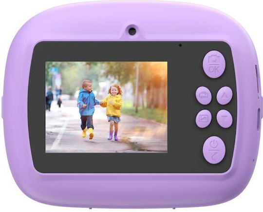 Celly KIDSCAMPRINTVL Παιδική Φωτογραφική Μηχανή με Θερμική Εκτύπωση Μωβ - Image 3