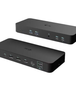 Alternative view of i-tec Display USB-C Docking Station με HDMI/DisplayPort 4K PD Ethernet και σύνδεση 3 Οθονών Μαύρο