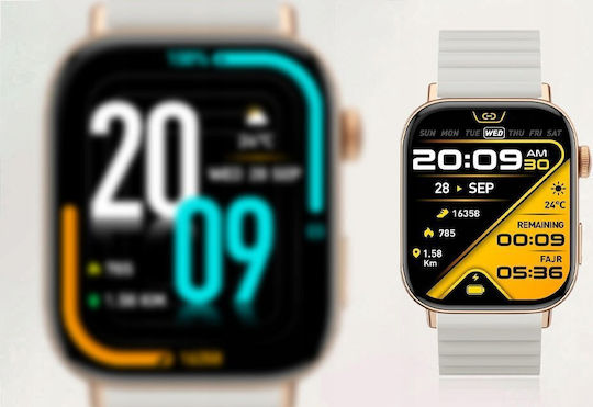 Colmi C8 Max Smartwatch με Παλμογράφο (Magnetic Bracelet Gold) - Image 7