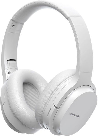 Tonsil R45BT Ασύρματα / Ενσύρματα Over Ear Ακουστικά Λευκά