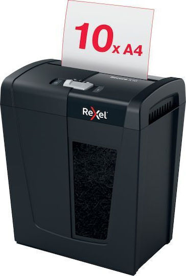 Rexel Καταστροφέας Εγγράφων Cross Cut 10 Φύλλων με Κάδο 18lt 2020124EU - Image 6