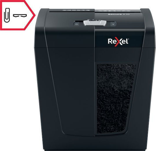Rexel Καταστροφέας Εγγράφων Cross Cut 10 Φύλλων με Κάδο 18lt 2020124EU - Image 4