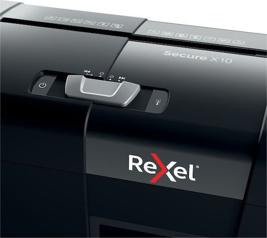 Rexel Καταστροφέας Εγγράφων Cross Cut 10 Φύλλων με Κάδο 18lt 2020124EU - Image 9