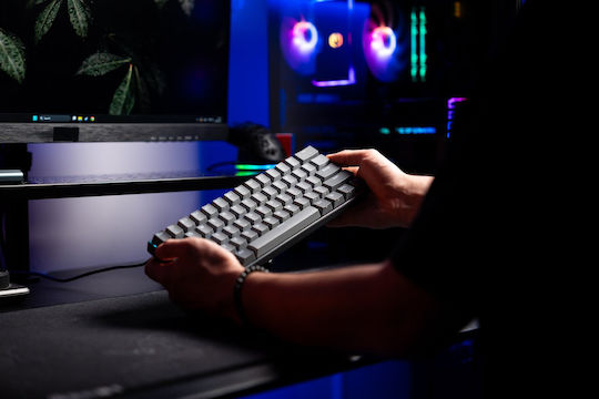 Endorfy Thock V2 Compact Gaming Μηχανικό Πληκτρολόγιο με Custom Red διακόπτες και RGB φωτισμό (Αγγλικό US) Γκρι - Image 7