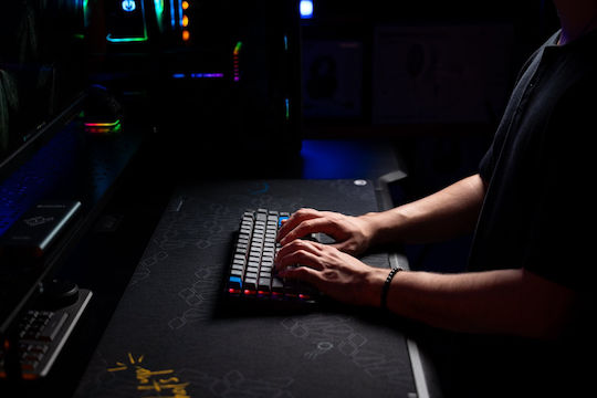 Endorfy Thock V2 75% Wireless Ασύρματο Gaming Μηχανικό Πληκτρολόγιο 75% με Gateron Yellow διακόπτες και RGB φωτισμό (Αγγλικό US) Κίτρινο - Image 6