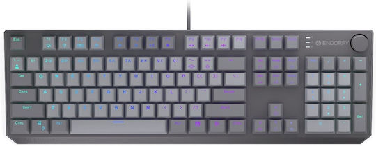 Endorfy Thock V2 Gaming Μηχανικό Πληκτρολόγιο με Custom Red διακόπτες και RGB φωτισμό (Αγγλικό US) Κόκκινο - Image 2