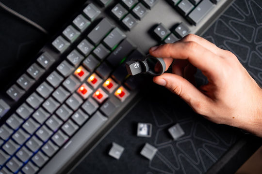Endorfy Thock V2 Gaming Μηχανικό Πληκτρολόγιο με Custom Red διακόπτες και RGB φωτισμό (Αγγλικό US) Κόκκινο - Image 4
