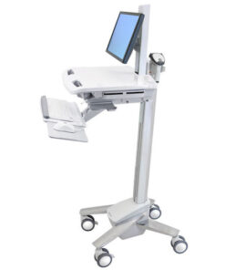 Ergotron StyleView Βάση Δαπέδου Οθόνης έως 24" με Ροδάκια Ασημί