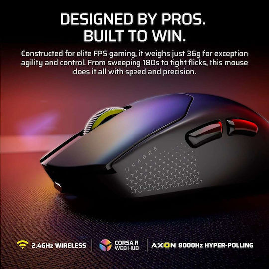 Corsair Sabre V2 Pro Ultralight Ασύρματο Gaming Ποντίκι Μαύρο - Image 7