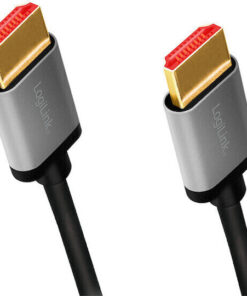Alternative view of LogiLink HDMI 2.1 Cable HDMI male - HDMI male 1m Γκρι CHA0104