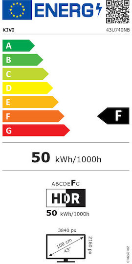 Kivi Smart Τηλεόραση 50" 4K UHD LED 43U740NB HDR (2022) - Image 6