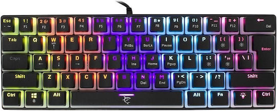 White Shark Ashiko 2 Gaming Μηχανικό Πληκτρολόγιο 60% με Outemu Blue διακόπτες και RGB φωτισμό (Αγγλικό US) Μπλε - Image 2