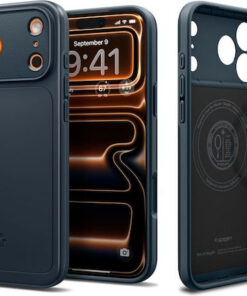 Alternative view of Spigen Back Cover Σιλικόνης / Πλαστικό Navy Μπλε (iPhone 17 Pro Max) ACS10277