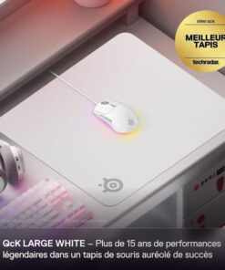 Alternative view of SteelSeries Qck L Gaming Mouse Pad Λευκό