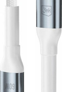 Alternative view of 3MK USB 2.0 Cable USB-C male - USB-C 60W Λευκό 1m