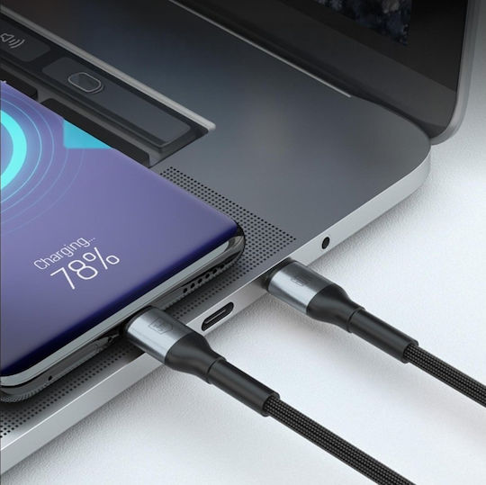 3MK USB 2.0 Cable USB-C male - USB-C 60W Μαύρο 2m - Image 3