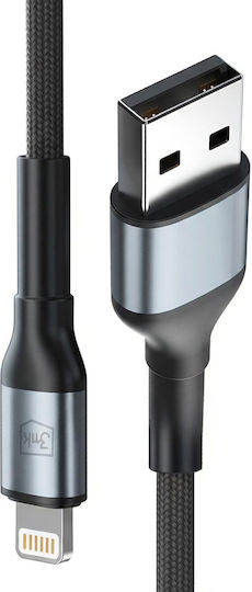 3MK USB-A to Lightning Cable 12W Μαύρο 1m - Image 2