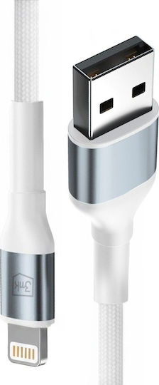3MK USB-A to Lightning Cable 12W Λευκό 2m - Image 2