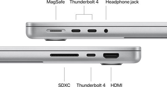Apple MacBook Pro 14 14.2" IPS Retina Display 120Hz (M5-10-core/16GB/1TB SSD/10-Core GPU) Silver (International English Keyboard) - Image 7