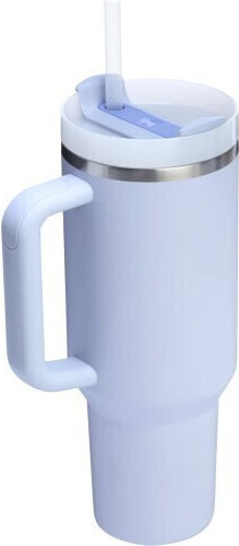 Stanley Quencher H2.0 Flowstate Handled Tumbler Θερμός Ανοξείδωτο 1.18lt Γαλαζιο με Καλαμάκι και Λαβή 13230-062 - Image 2