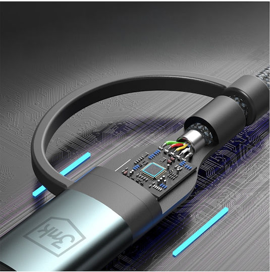 3MK USB to Lightning / Type-C Cable 2A Μαύρο 1.2m - Image 7