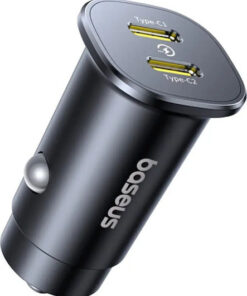 Alternative view of Baseus Φορτιστής Αυτοκινήτου 30W με Θύρες: 2xType-C Μαύρο Χρώμα C00072300123-01