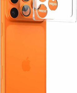 Spigen Glas.tr Optik Pro Προστασία Κάμερας Tempered Glass Πορτοκαλί για το iPhone 17 Pro AGL10645
