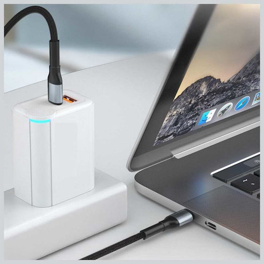 3MK USB 2.0 Cable USB-C male - USB-C 60W Μαύρο 2m - Image 7