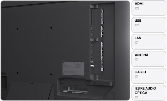 LG Smart Τηλεόραση 43" 4K UHD QNED QNED86 Evo AI HDR (2025) 43QNED86A3C - Image 8