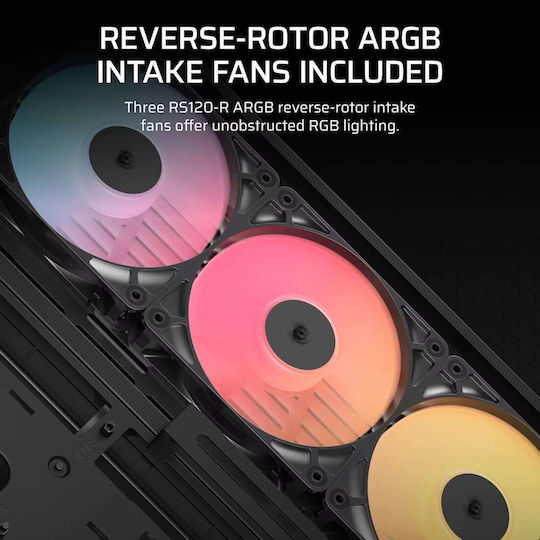 Corsair Frame 4500X RS-R ARGB Gaming Midi Tower Κουτί Υπολογιστή με Πλαϊνό Παράθυρο Μαύρο - Image 6