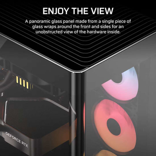 Corsair Frame 4500X RS-R ARGB Gaming Midi Tower Κουτί Υπολογιστή με Πλαϊνό Παράθυρο Μαύρο - Image 10