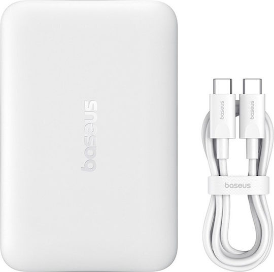 Baseus EnerFill FM11 MagSafe Power Bank 10000mAh 22.5W με Θύρα USB-C Power Delivery Λευκό - Image 2