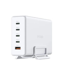 D-Link Βάση Φόρτισης GaN με Θύρα USB-A και 4 Θύρες USB-C 240W Power Delivery σε Λευκό χρώμα (DCF-241)