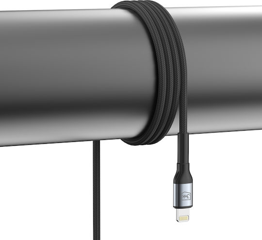 3MK USB-A to Lightning Cable 12W Μαύρο 1m - Image 7