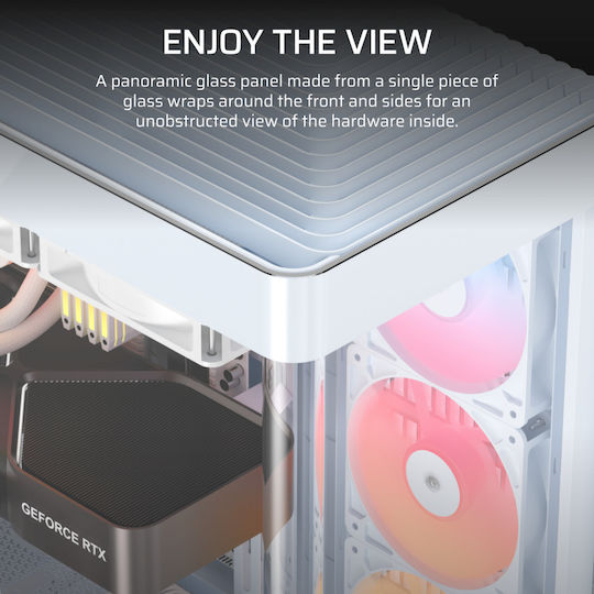 Corsair Frame 4500X RS-R ARGB Gaming Midi Tower Κουτί Υπολογιστή με Πλαϊνό Παράθυρο Λευκό - Image 6