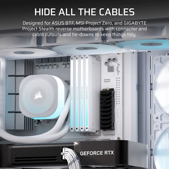 Corsair Frame 4500X RS-R ARGB Gaming Midi Tower Κουτί Υπολογιστή με Πλαϊνό Παράθυρο Λευκό - Image 11
