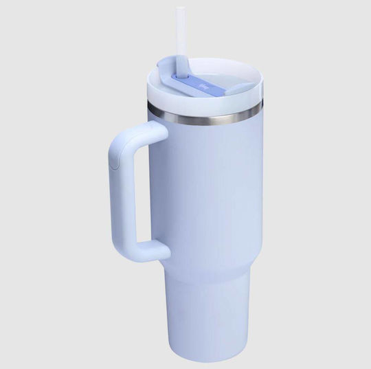 Stanley Quencher H2.0 Flowstate Handled Tumbler Θερμός Ανοξείδωτο 1.18lt Γαλαζιο με Καλαμάκι και Λαβή 13230-062 - Image 6