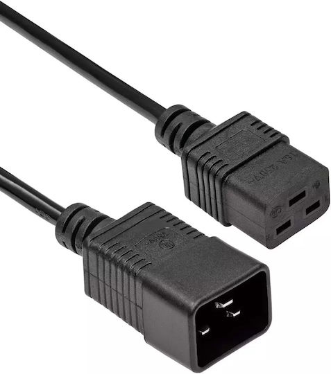 Akyga IEC C19 - IEC C20 Cable 1.8m Μαύρο AK-UP-03 - Image 3